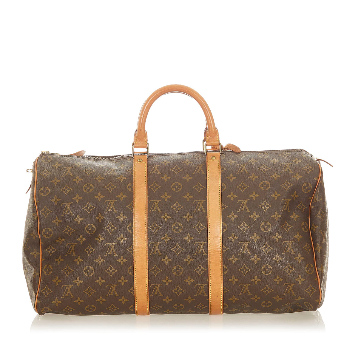 Louis-Vuitton Monogram Keepall 50 Brown