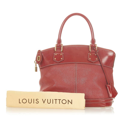 Louis-Vuitton Suhali Lockit MM Red