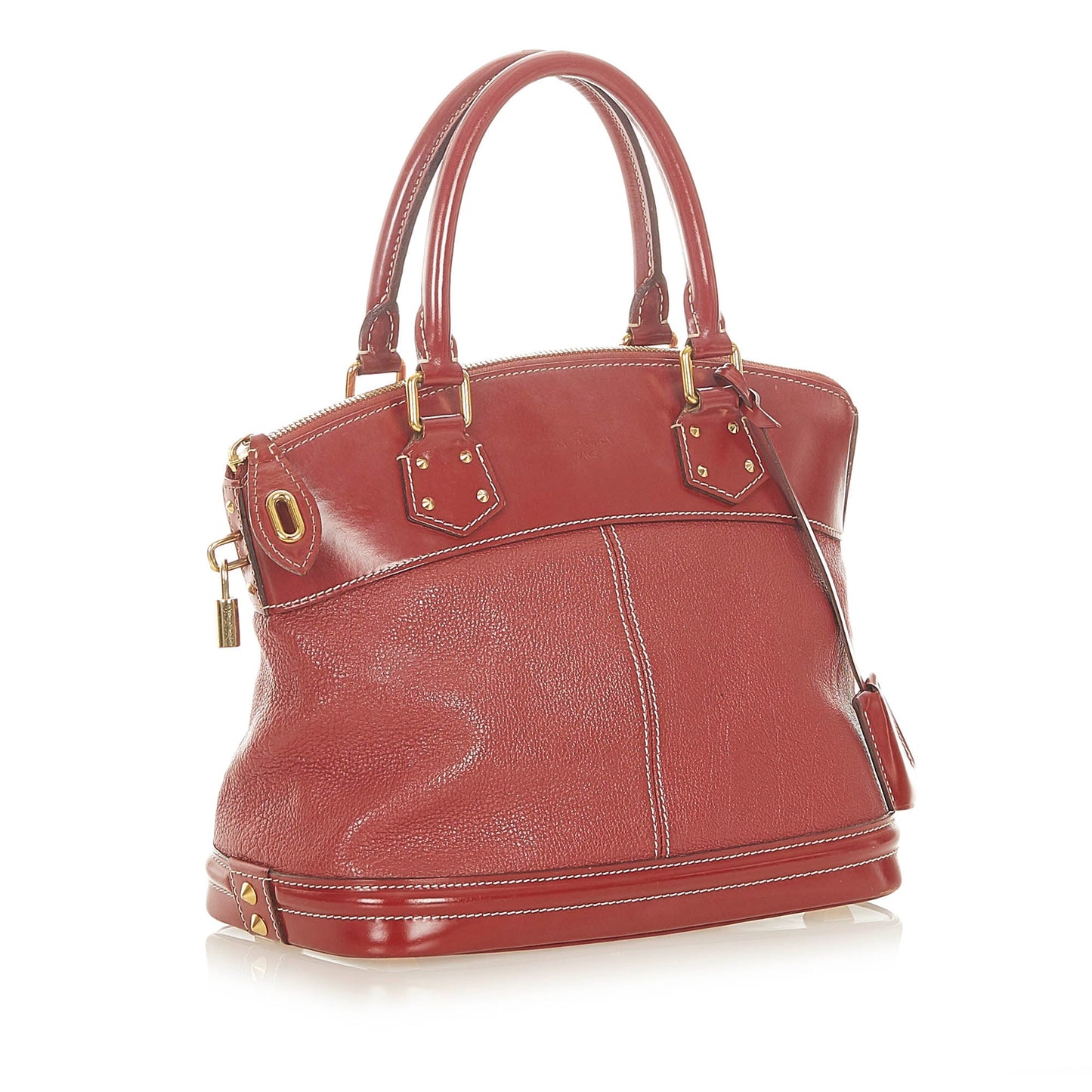 Louis-Vuitton Suhali Lockit MM Red
