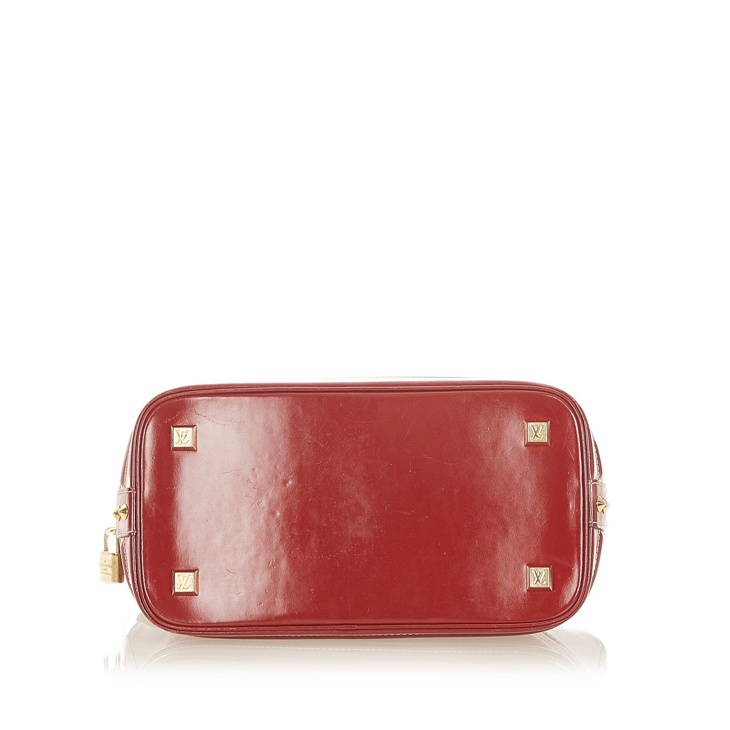 Louis-Vuitton Suhali Lockit MM Red