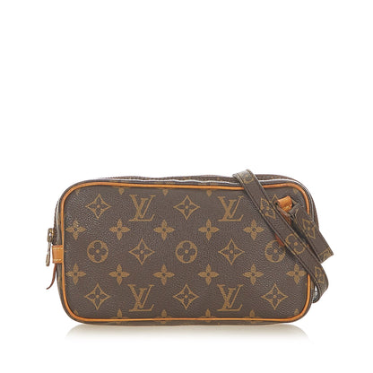 Louis-Vuitton Monogram Marly Bandouliere Brown