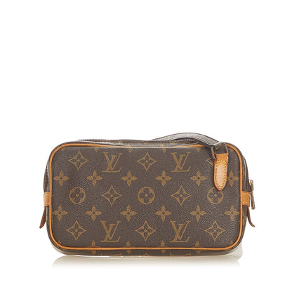 Louis-Vuitton Monogram Marly Bandouliere Brown