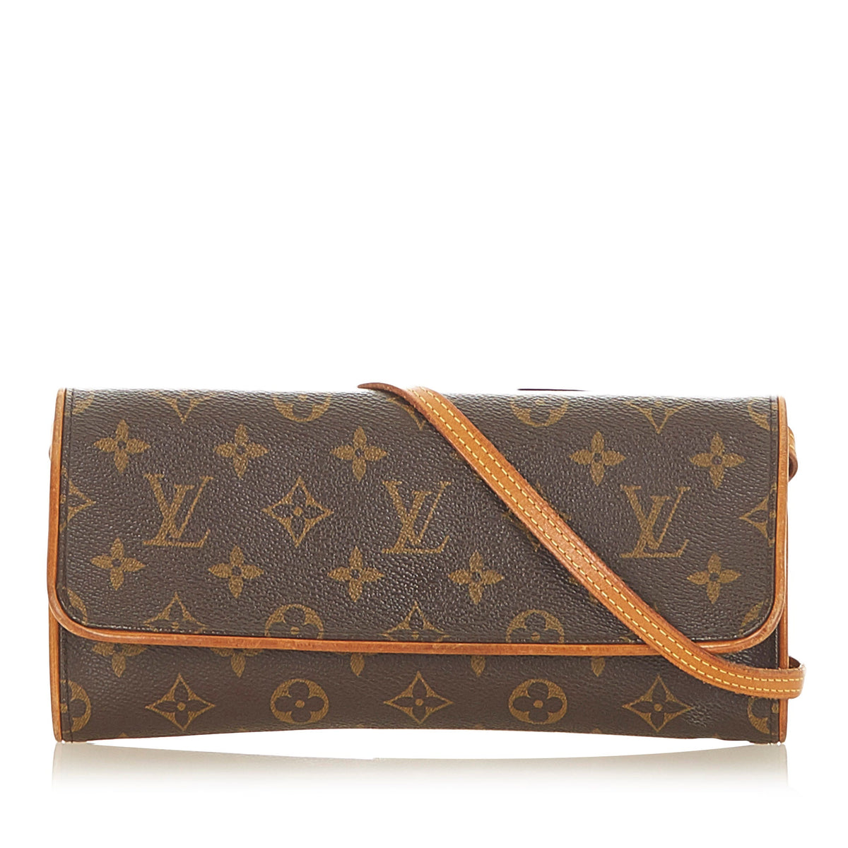 Louis-Vuitton Louis Vuitton Monogram Pochette Twin PM Brown
