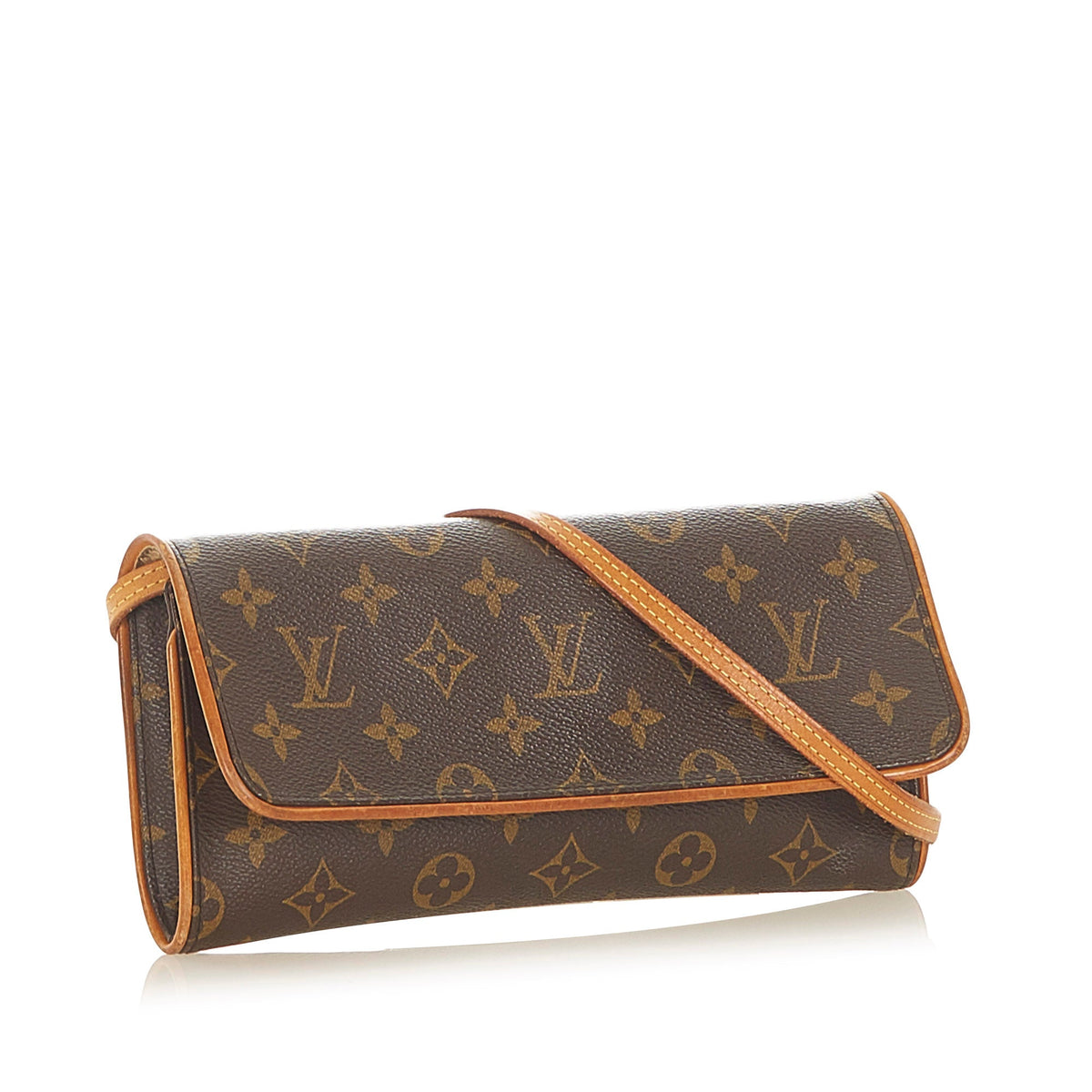 Louis-Vuitton Louis Vuitton Monogram Pochette Twin PM Brown