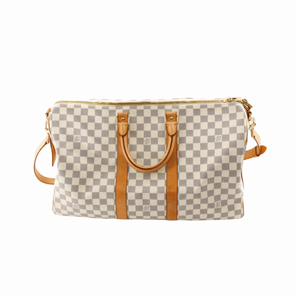 Louis-Vuitton Damier Azur Canvas Keepall Bandoulière 45
