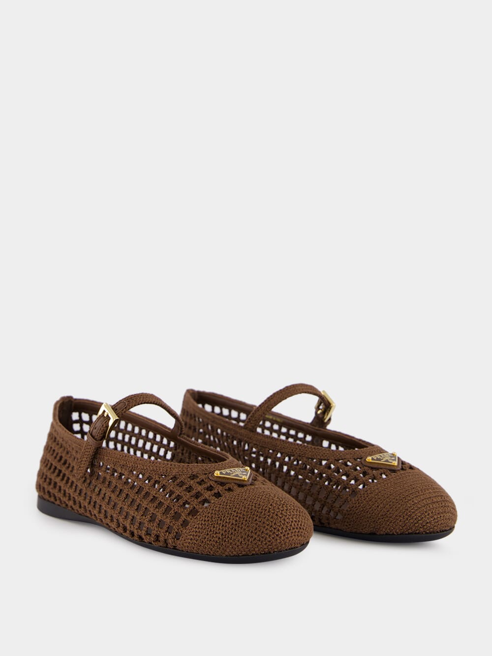 Cocoa Brown Crochet Ballet Flats