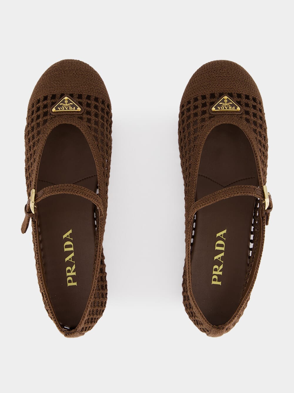 Cocoa Brown Crochet Ballet Flats