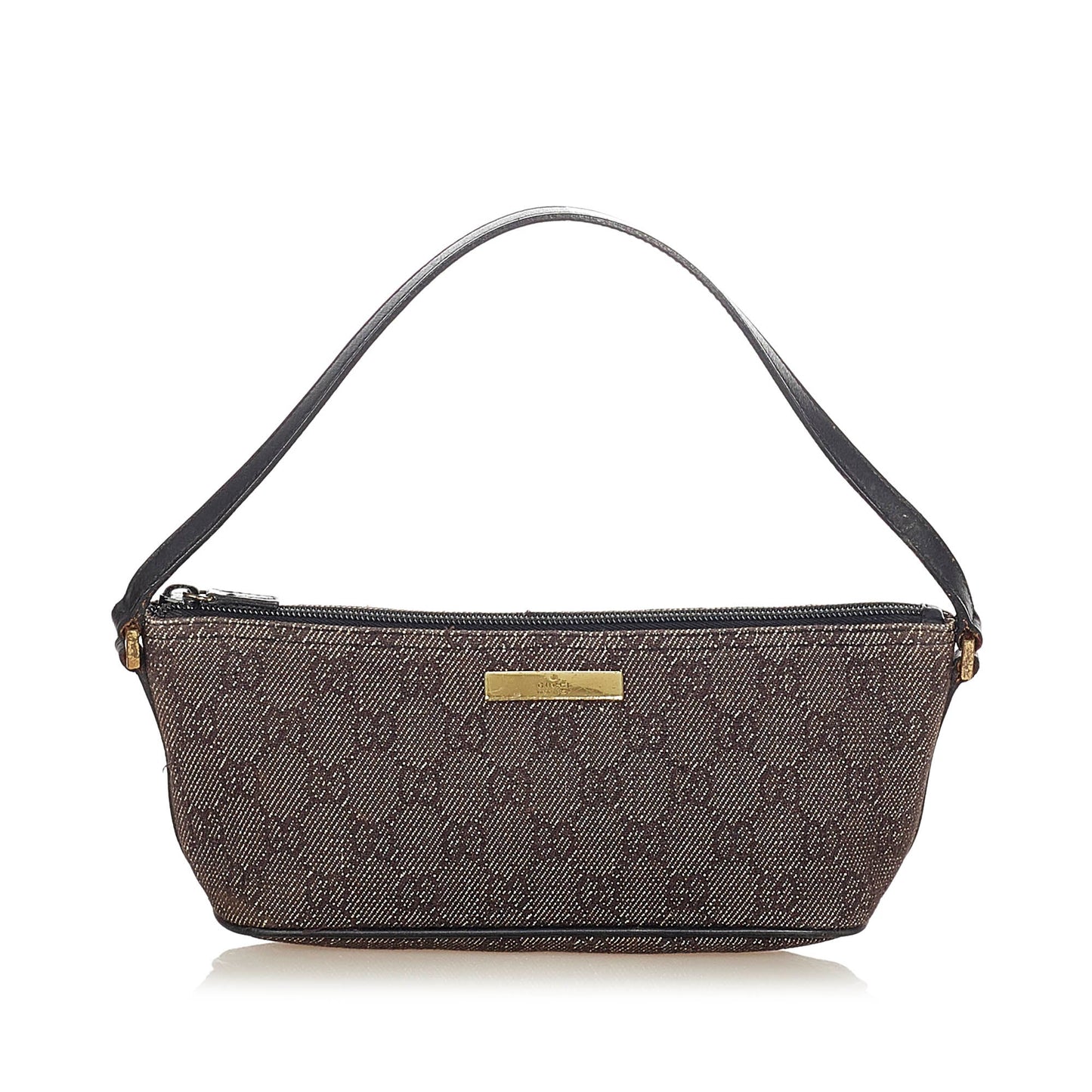 Gucci Gucci GG Canvas Boat Baguette Black