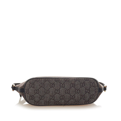 Gucci Gucci GG Canvas Boat Baguette Black