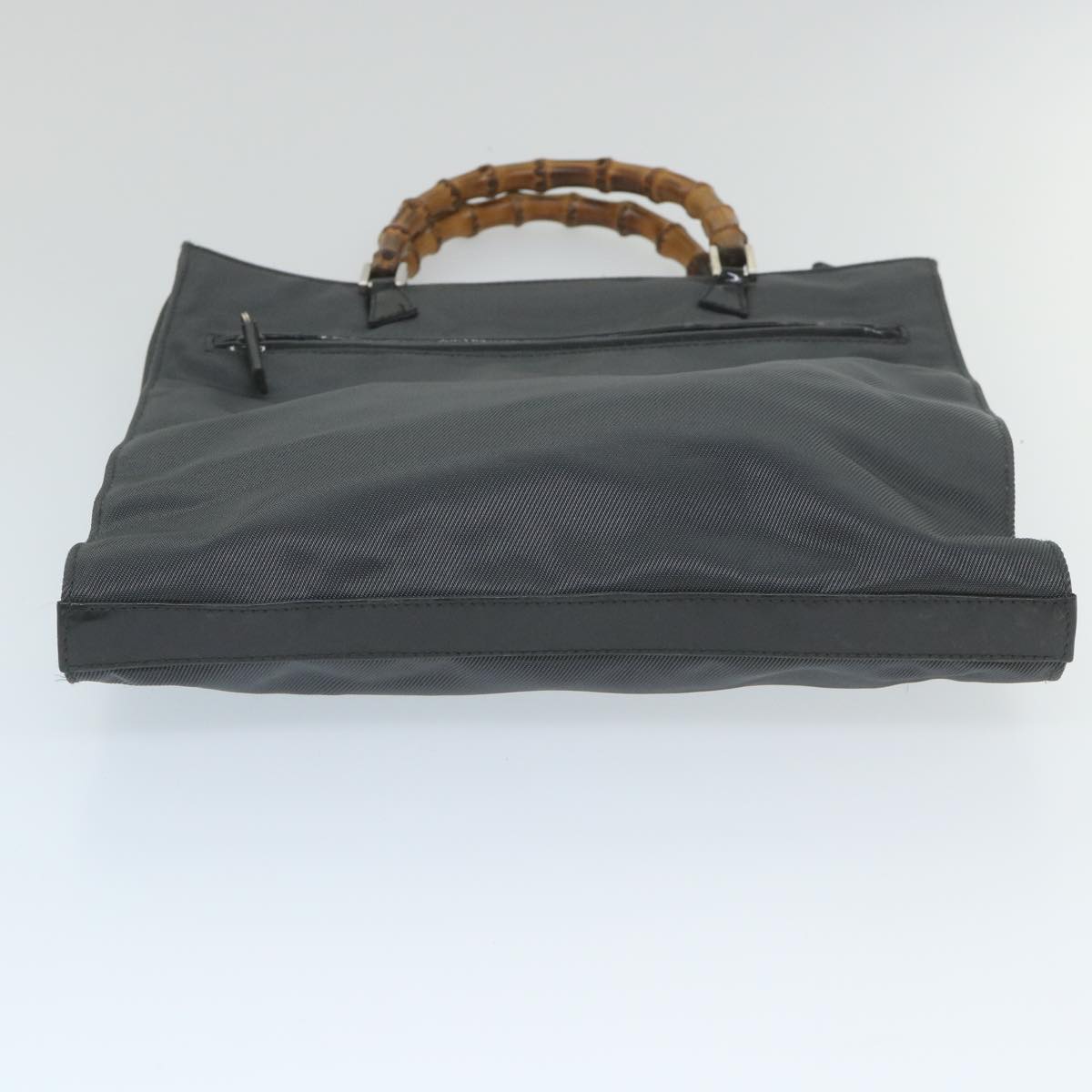 Gucci Bamboo Black Canvas Handbag