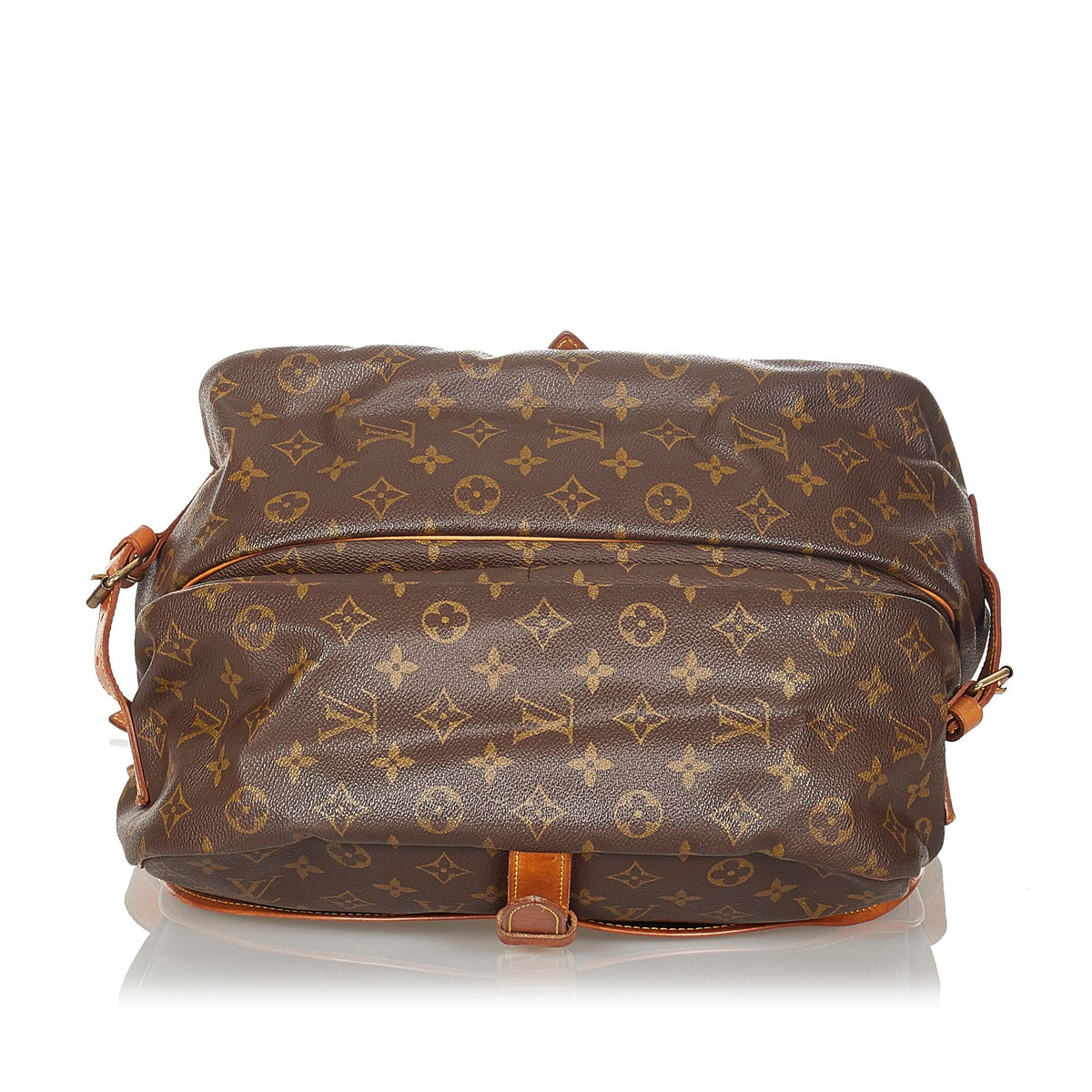 Louis-Vuitton Monogram Saumur 35 Brown