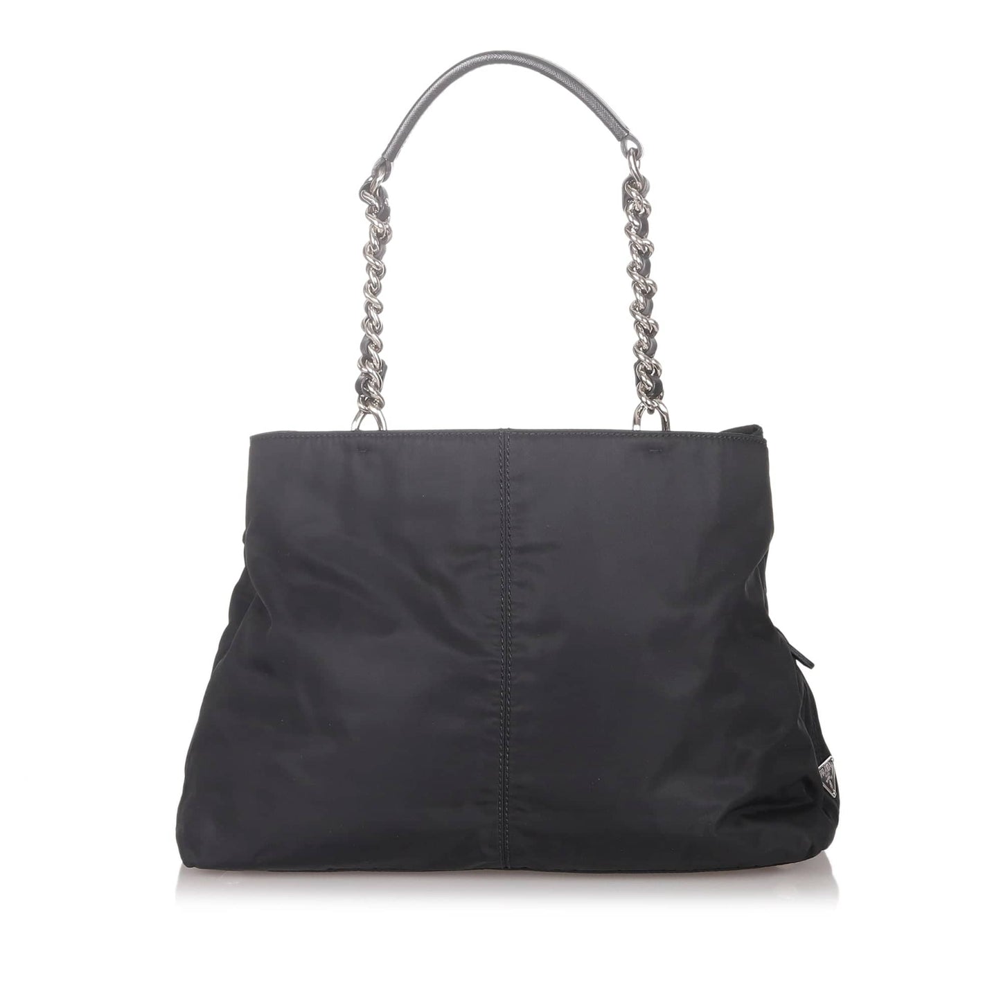 Prada Tessuto Chain Shoulder Bag Black