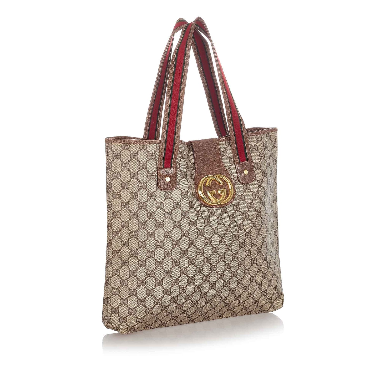 Gucci Gucci GG Supreme Tote Bag Brown