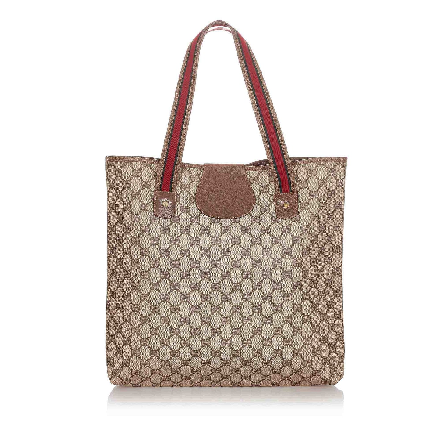 Gucci Gucci GG Supreme Tote Bag Brown
