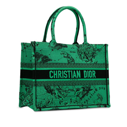 Medium Embroidered Canvas Book Tote