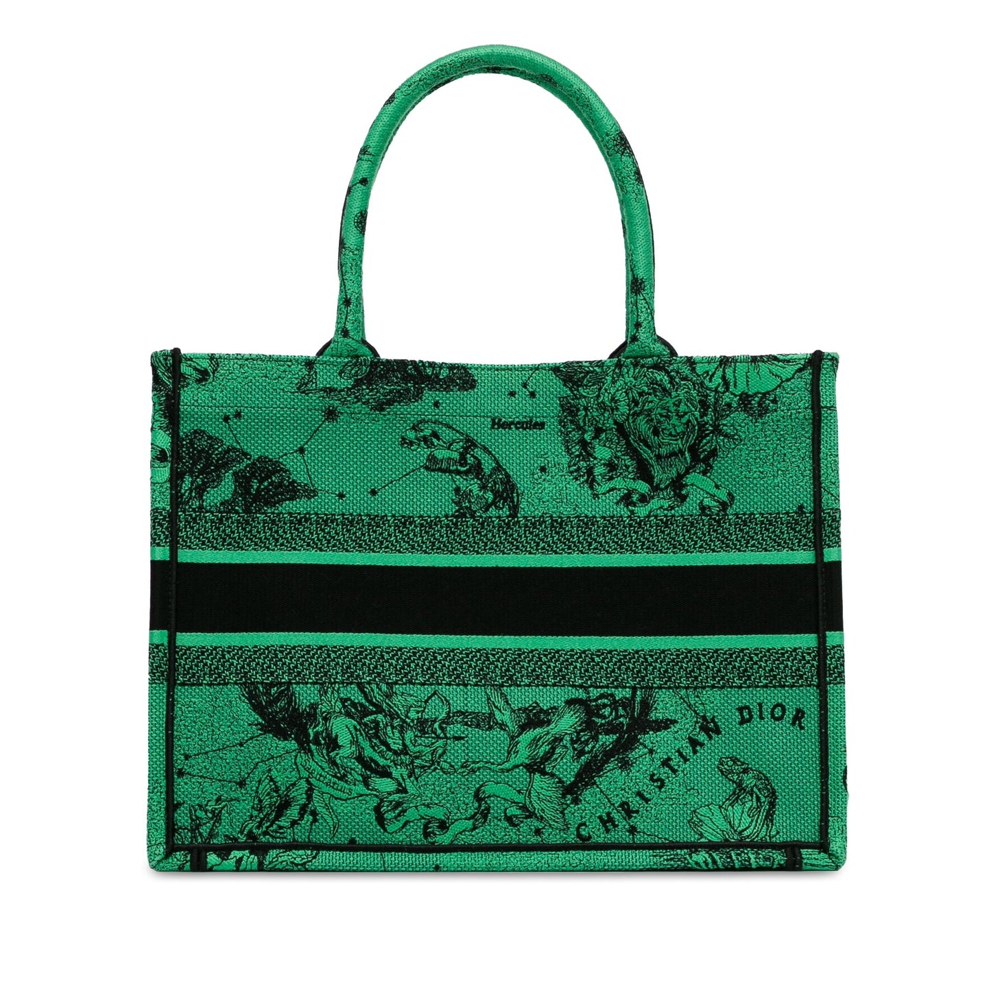 Medium Embroidered Canvas Book Tote