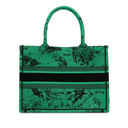 Medium Embroidered Canvas Book Tote