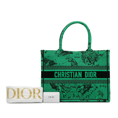 Medium Embroidered Canvas Book Tote