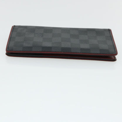 Louis Vuitton Black Canvas Brazza wallet accessories