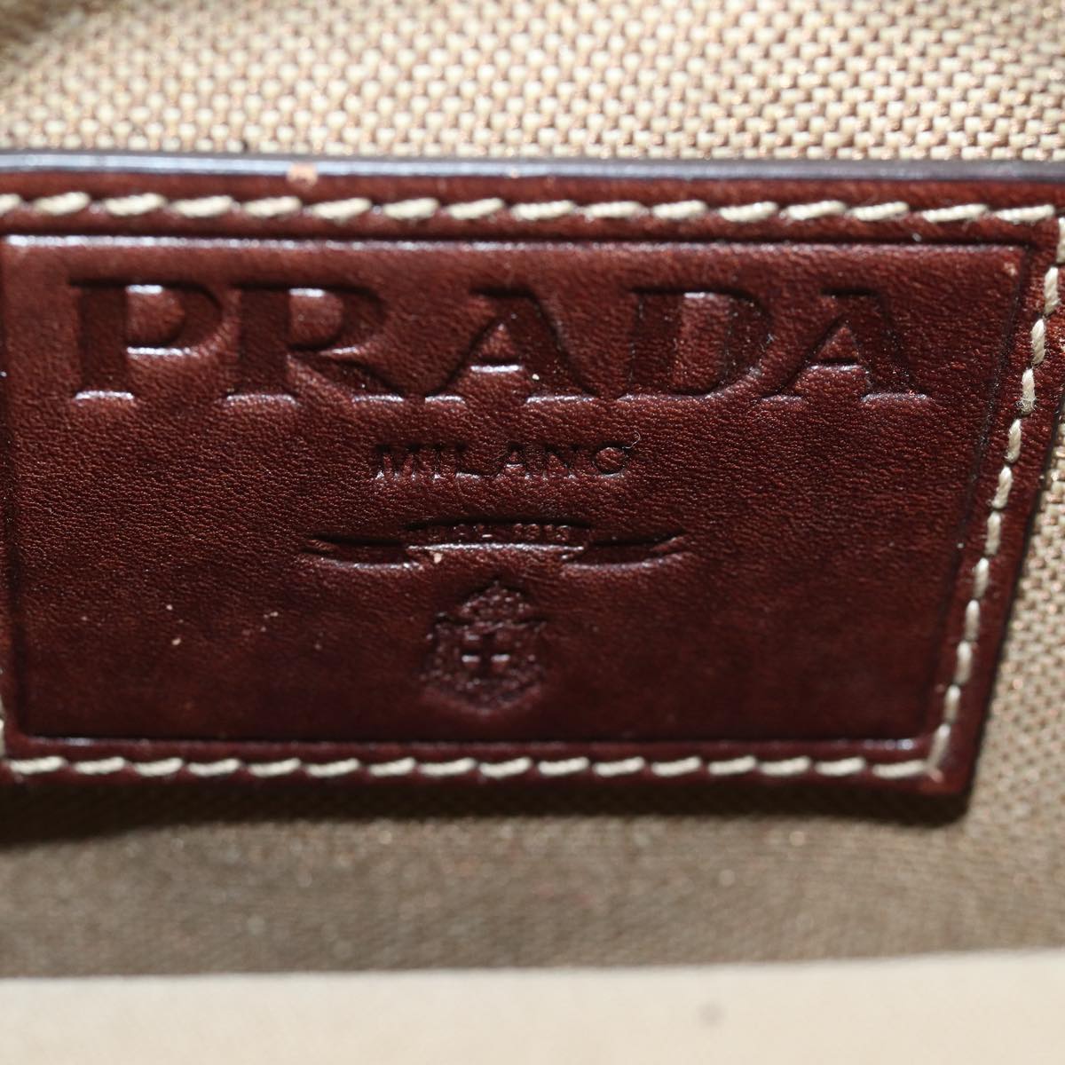 PRADA Canapa Shoulder Bag