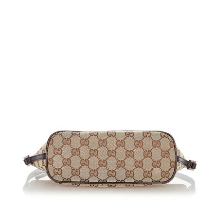 Gucci Gucci GG Canvas Boat Baguette Brown
