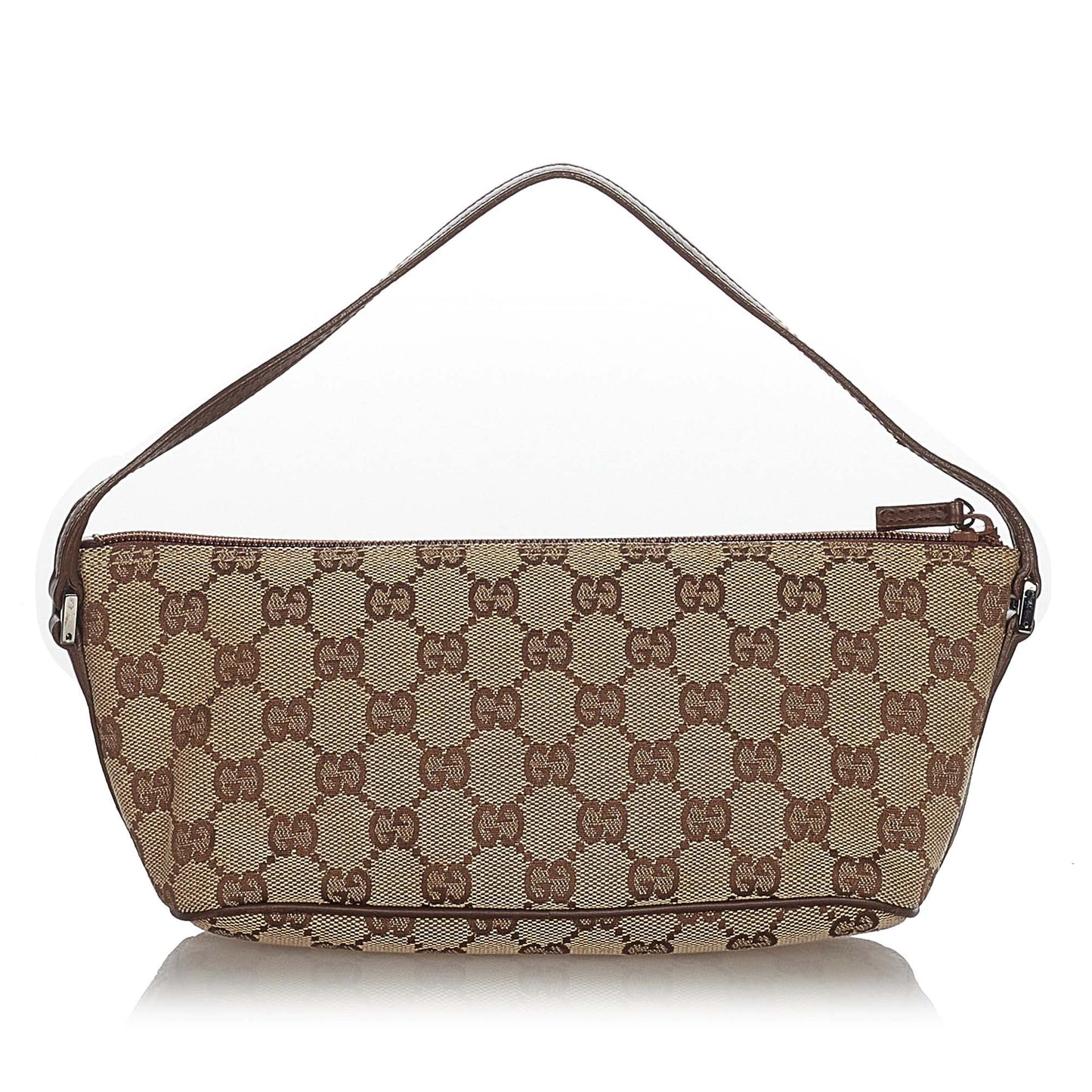 Gucci Gucci GG Canvas Boat Baguette Brown