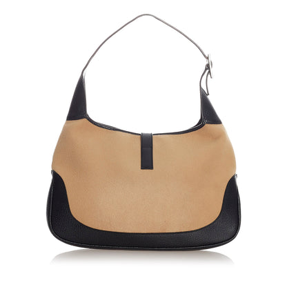 Gucci Gucci Jackie Suede Shoulder Bag Brown