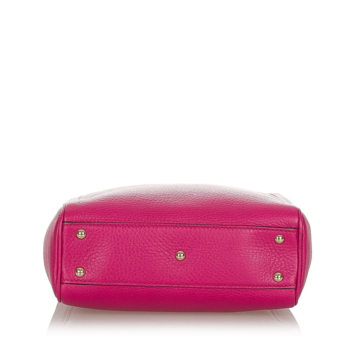 Gucci Gucci Bamboo Shopper Leather Satchel Pink