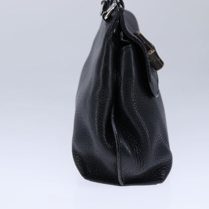 Gucci Bamboo Black Leather Handbag