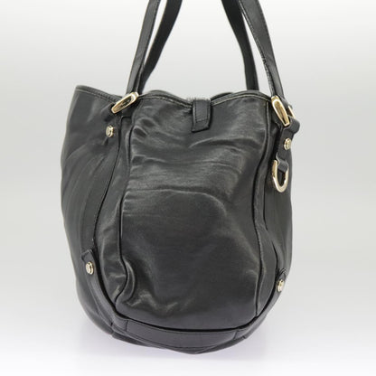 Gucci Abbey Black Leather Tote Bag