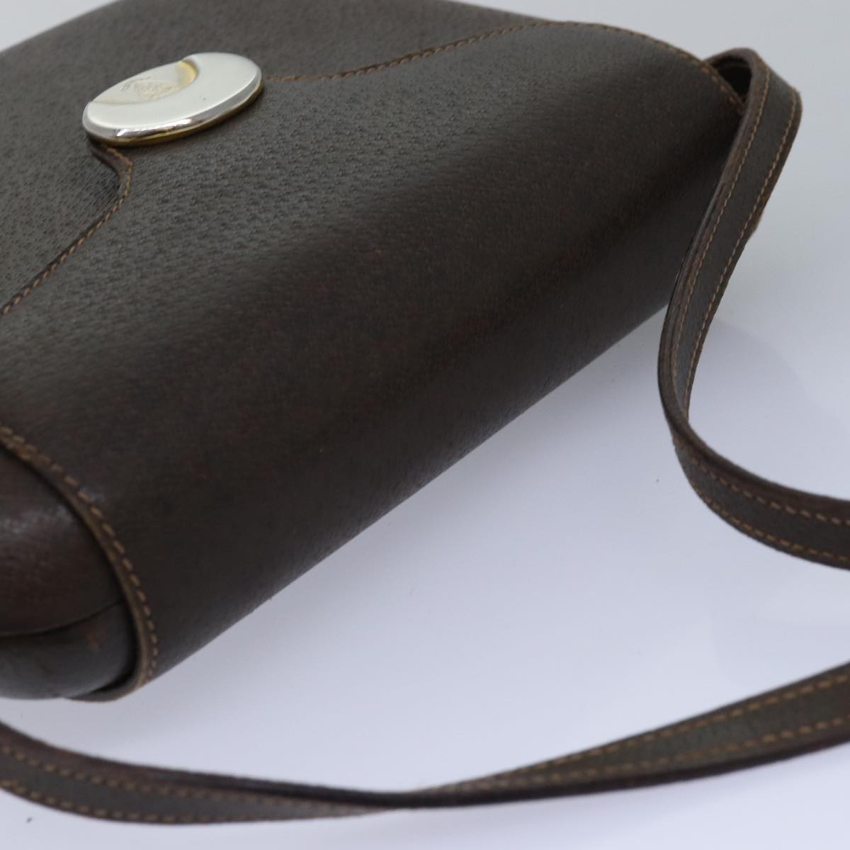 Gucci Vintage Brown Leather Clutch Bag