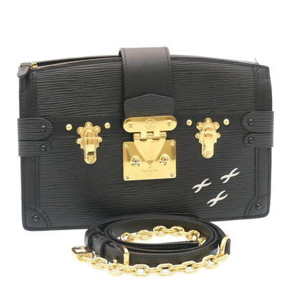 Louis Vuitton Black Leather Trunk shoulder bag