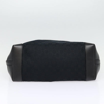 Gucci Gg Canvas Black Canvas Tote Bag