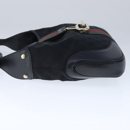 Gucci Sherry Black Canvas Shoulder Bag