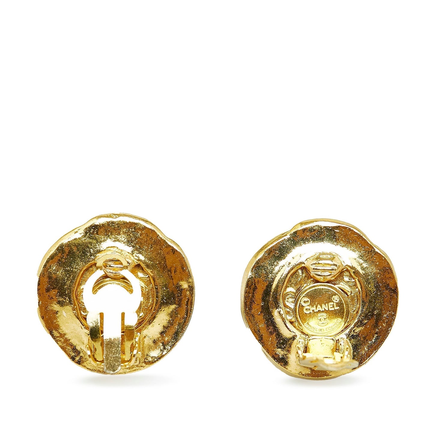 Chanel CC Clip-On Earrings Costume Earrings