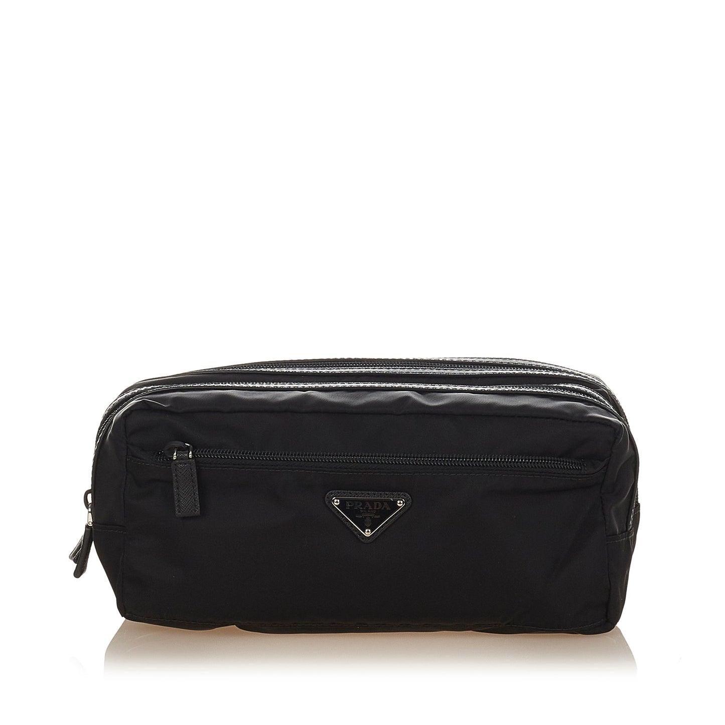 Prada Tessuto Clutch Black Nylon Canvas