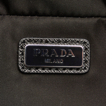 Prada Tessuto Clutch Black Nylon Canvas