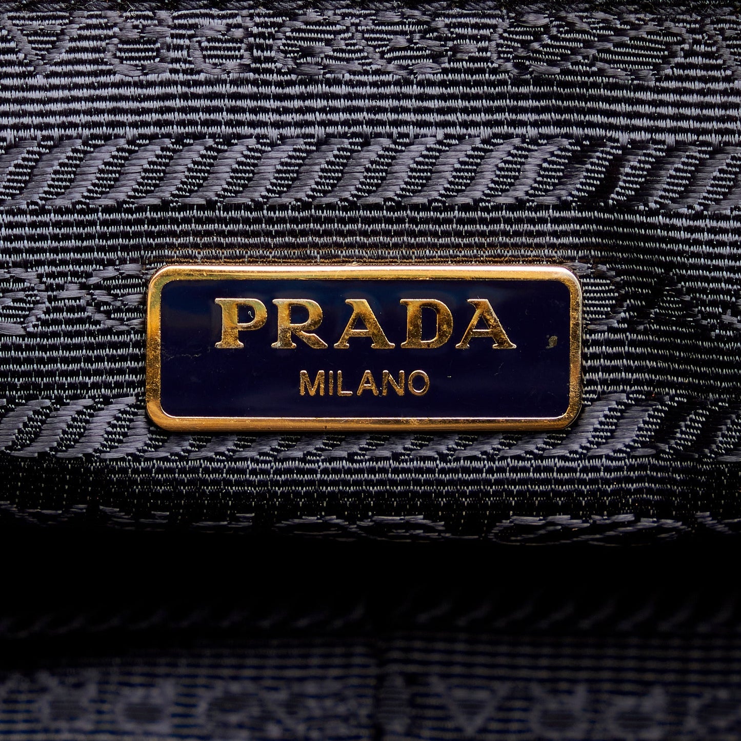 Prada Saffiano-Trimmed Tessuto Clutch Clutch Bag