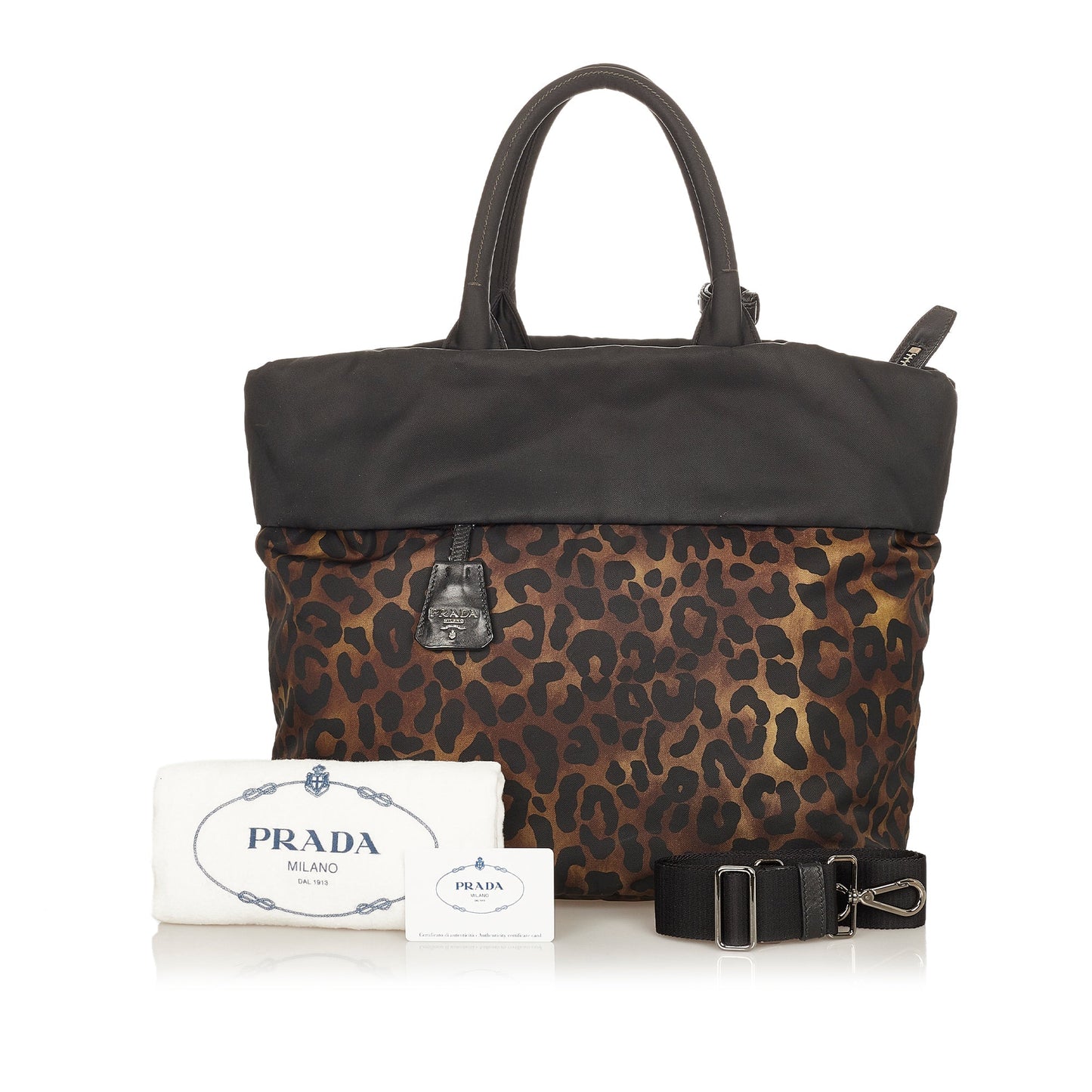 Prada Printed Tessuto Satchel