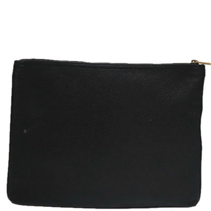 Gucci Imprime Black Leather Clutch Bag