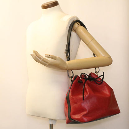 Louis Vuitton Red Leather Noe shoulder bag