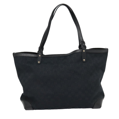 Gucci Gg Canvas Black Canvas Tote Bag ()