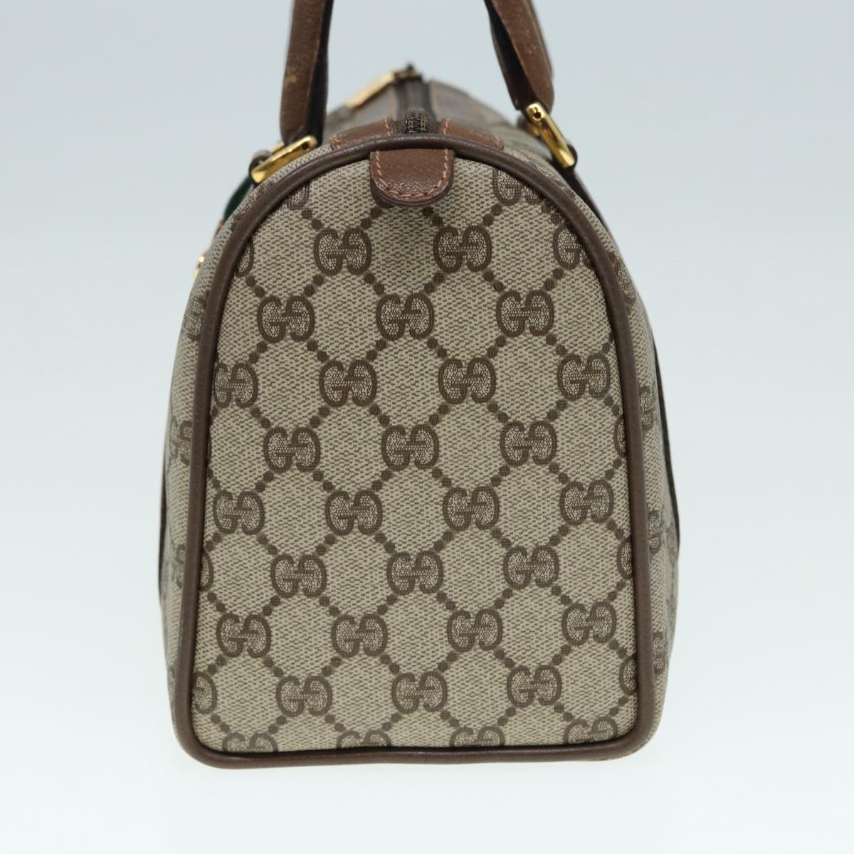 Gucci Boston Beige Canvas Travel Bag