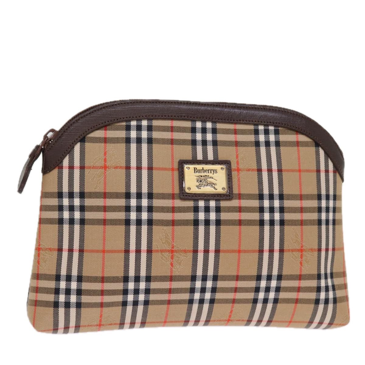 BURBERRY Haymarket Clutch Bag