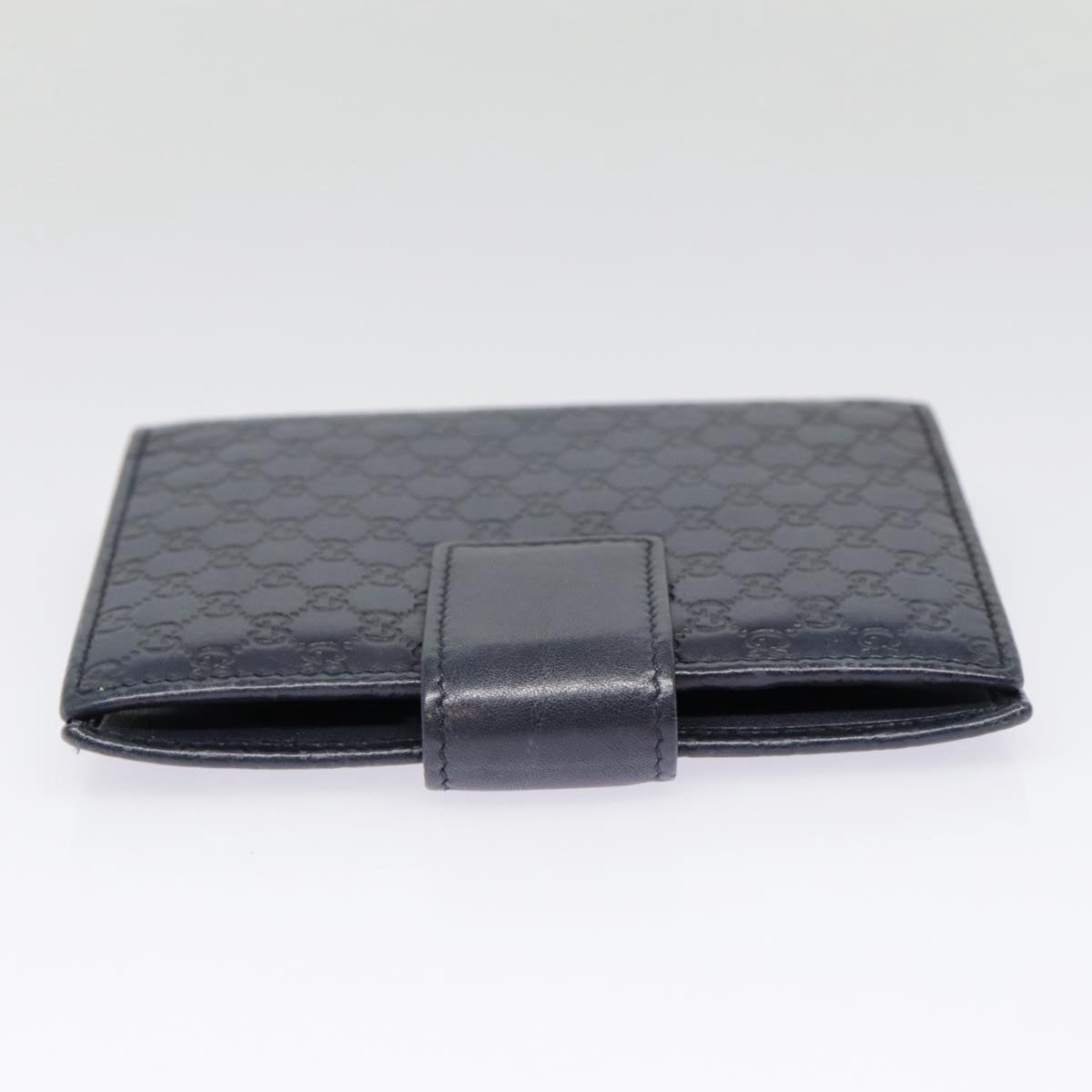 Gucci Guccissima Navy Leather Wallet