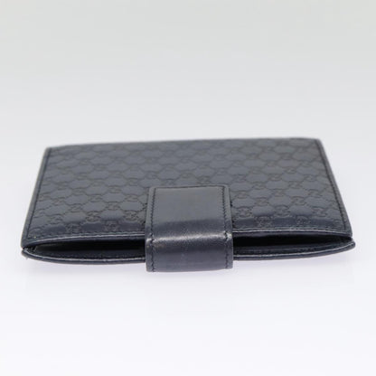 Gucci Guccissima Navy Leather Wallet