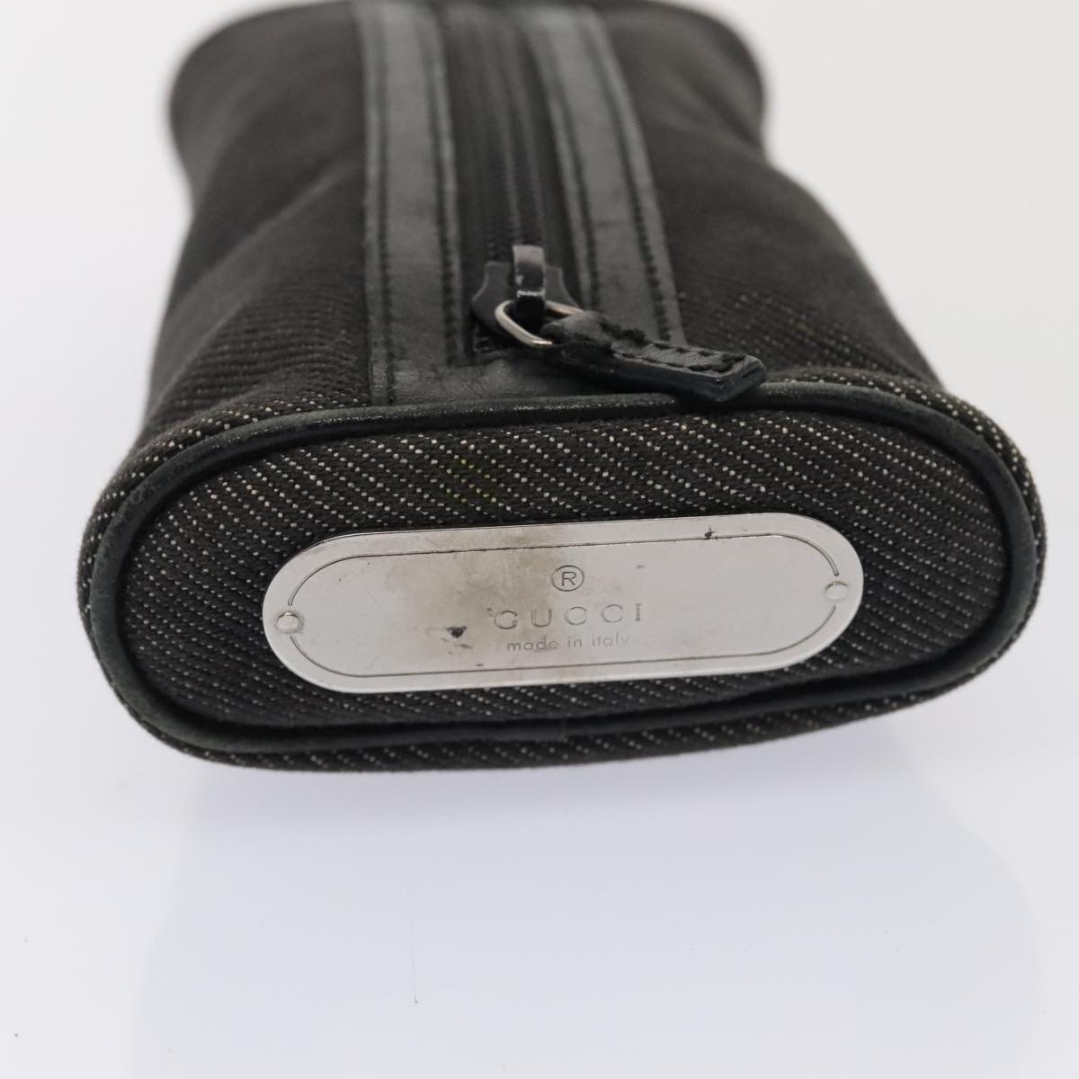 Gucci Gg Canvas Black Canvas Clutch Bag