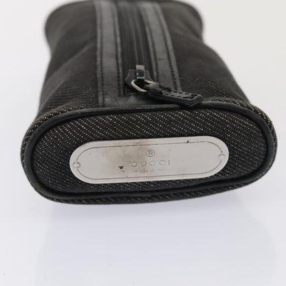 Gucci Gg Canvas Black Canvas Clutch Bag