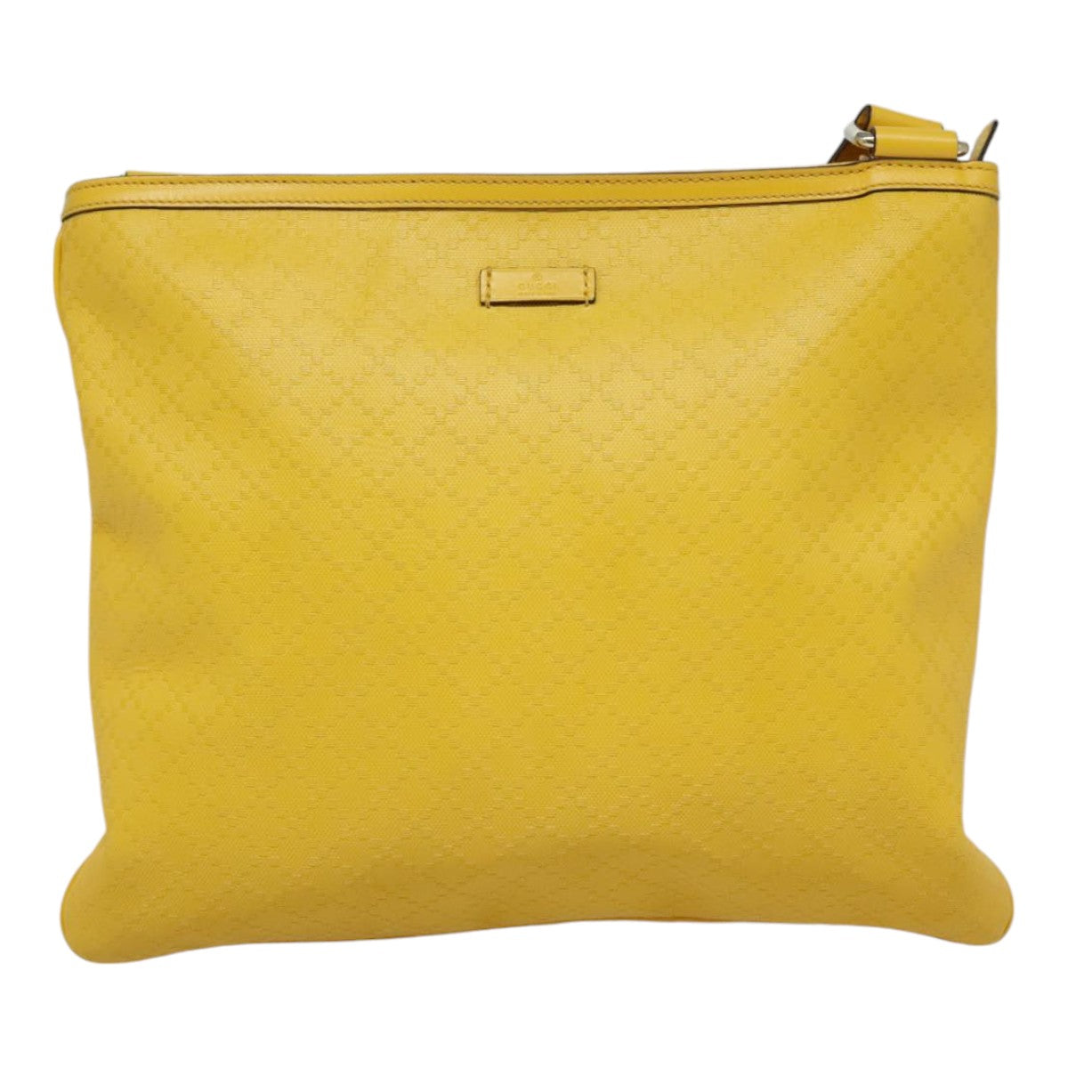 Gucci Diamantissima Yellow Leather Shoulder Bag ()