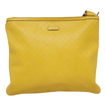 Gucci Diamantissima Yellow Leather Shoulder Bag ()
